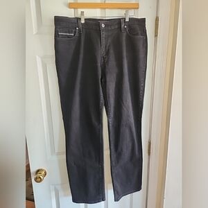Levi's 505 Straight Leg Jeans Women's Size 16M 33X32 Black Stretch Denim